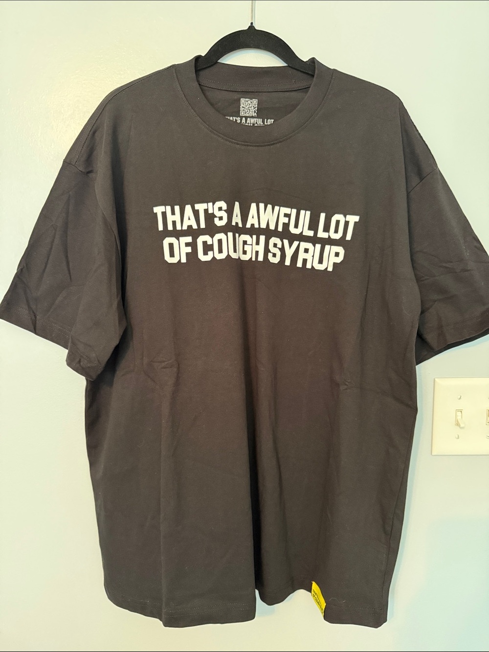 Black Graphic Tee - That's A Awful Lot Of Cough Syrup